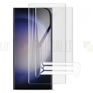 Samsung Galaxy S23 Ultra (SM-S918) apsauginė skaidri (pilnai dengianti) ekrano plėvelė