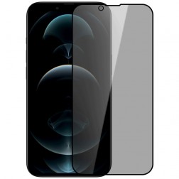 „Nillkin“ Tempered Glass juodas apsauginis ekrano stiklas 0.26 mm - privatumo (iPhone 13 Pro Max)