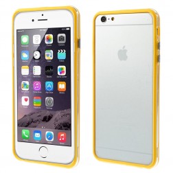 Rėmelis (bamperis) - skaidrus, geltonas (iPhone 6 Plus / iPhone 6s Plus)