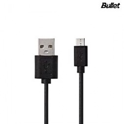 „Bullet“ micro USB laidas - juodas (3 m.)