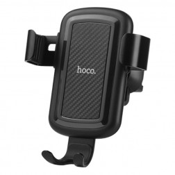 „Hoco“ automobilinis telefono laikiklis (kroviklis, į groteles) - juodas