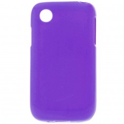 Kieto silikono matinis dėklas - violetinis (L40)