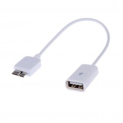 Micro USB 3.0 OTG laidas - baltas