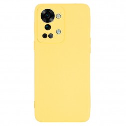 „Shell“ kieto silikono (TPU) dėklas - geltonas (OnePlus Nord 2T 5G)