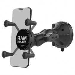 „RAM Mounts“ X-Grip automobilinis telefono laikiklis (tvirtinamas prie stiklo) - juodas