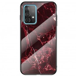„Marble“ kieto silikono (TPU) dėklas - raudonas (Galaxy A52 / A52s)