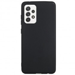 Kieto silikono (TPU) dėklas - juodas (Galaxy A53)