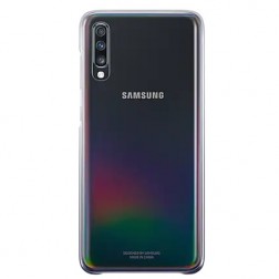 „Samsung“ Gradation Cover dėklas - skaidrus, juodas (Galaxy A70)