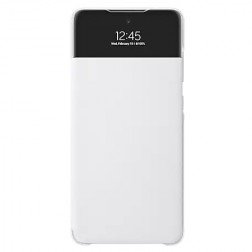 „Samsung“ S View Wallet Cover atverčiamas dėklas - baltas (Galaxy A72)