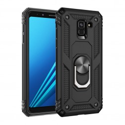 „Kickstand“ sustiprintos apsaugos dėklas - juodas (Galaxy A8 2018)