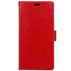Atverčiamas dėklas, knygutė - raudonas (Galaxy A8+ 2018)