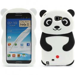 Silikoninis „Panda“ dėklas - baltas (Galaxy Note 2)