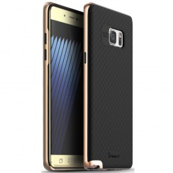 „IPAKY“ kieto silikono (TPU) dėklas - juodas / rožinis (Galaxy Note 7)
