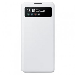 „Samsung“ S View Wallet Cover atverčiamas dėklas - baltas (Galaxy S10 Lite)
