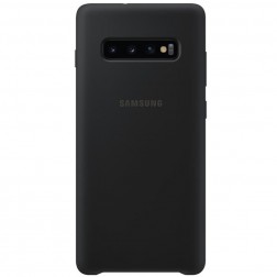 „Samsung“ Silicone Cover dėklas - juodas (Galaxy S10+)