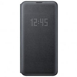 „Samsung“ Led View Cover atverčiamas dėklas - juodas (Galaxy S10e)
