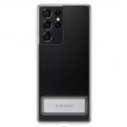 „Samsung“ Clear Standing Cover dėklas - skaidrus (Galaxy S21 Ultra)