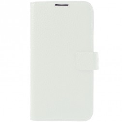 „Lychee“ atverčiamas dėklas - baltas (Galaxy S5 / S5 Neo)