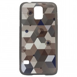 „Bullet“ Pattern kieto silikono dėklas - rudas (Galaxy S5 / S5 Neo)