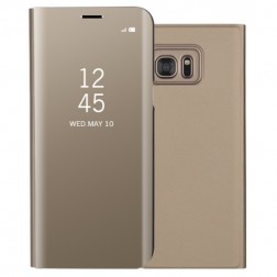 Plastikinis atverčiamas dėklas - auksinis (Galaxy S7 Edge)