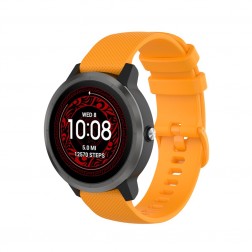 Išmaniojo laikrodžio kieto silikono (TPU) apyrankė - oranžinė (Samsung Galaxy Watch 5 / 5 Pro / 4 / Garmin Vivoaction 3 / Venu)