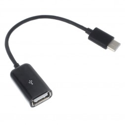 USB Type-C OTG laidas - juodas