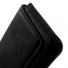 Apple iPhone 6 Plus universali juoda odinė įmautė prie (ant) diržo (XL+ dydis)