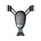 „Baseus“ Mini Gravity automobilinis telefono laikiklis (į groteles) - juodas