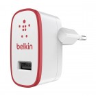 „Belkin“ MIXIT↑™ Wall Charger kelioninis (sieninis) tinklo įkroviklis - baltas / raudonas (2100 mA)
