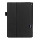 Lenovo Yoga Tab 3 Pro 10.1" ir Yoga Tab 3 Plus 10.1" „Leather“ atverčiamas juodas odinis dėklas (sulankstomas)