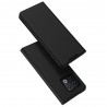 Dux Ducis Skin serijos OnePlus 10 Pro juodas odinis atverčiamas dėklas